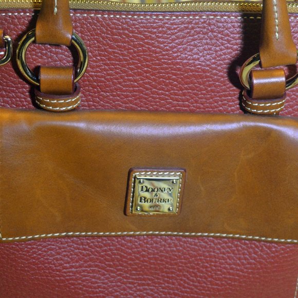 Dooney & Bourke Aubrey Satchel Terra Cotta Purse Bag - Picture 3 of 12
